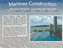 Tablet Screenshot of martinez-construction.com